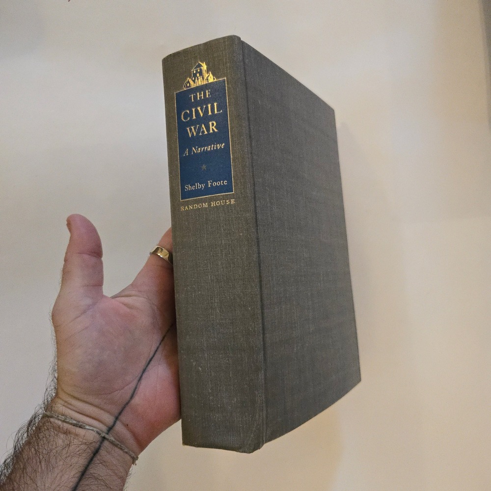 VTG The Civil War A Narrative Shelby Foote Grey Book Vol 1 1958 USA Random House